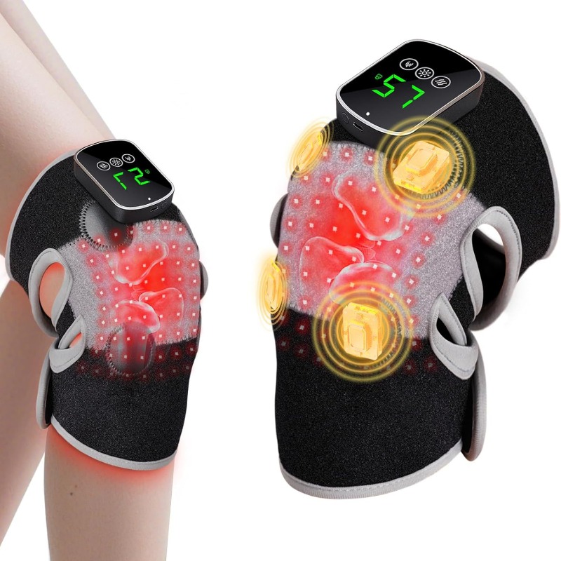 Smart Knee Wrap - สนับเข่าแบบมีไฟ LED 60 ดวง ที่มีสองช่วงความยาวคลื่น, มีมอเตอร์