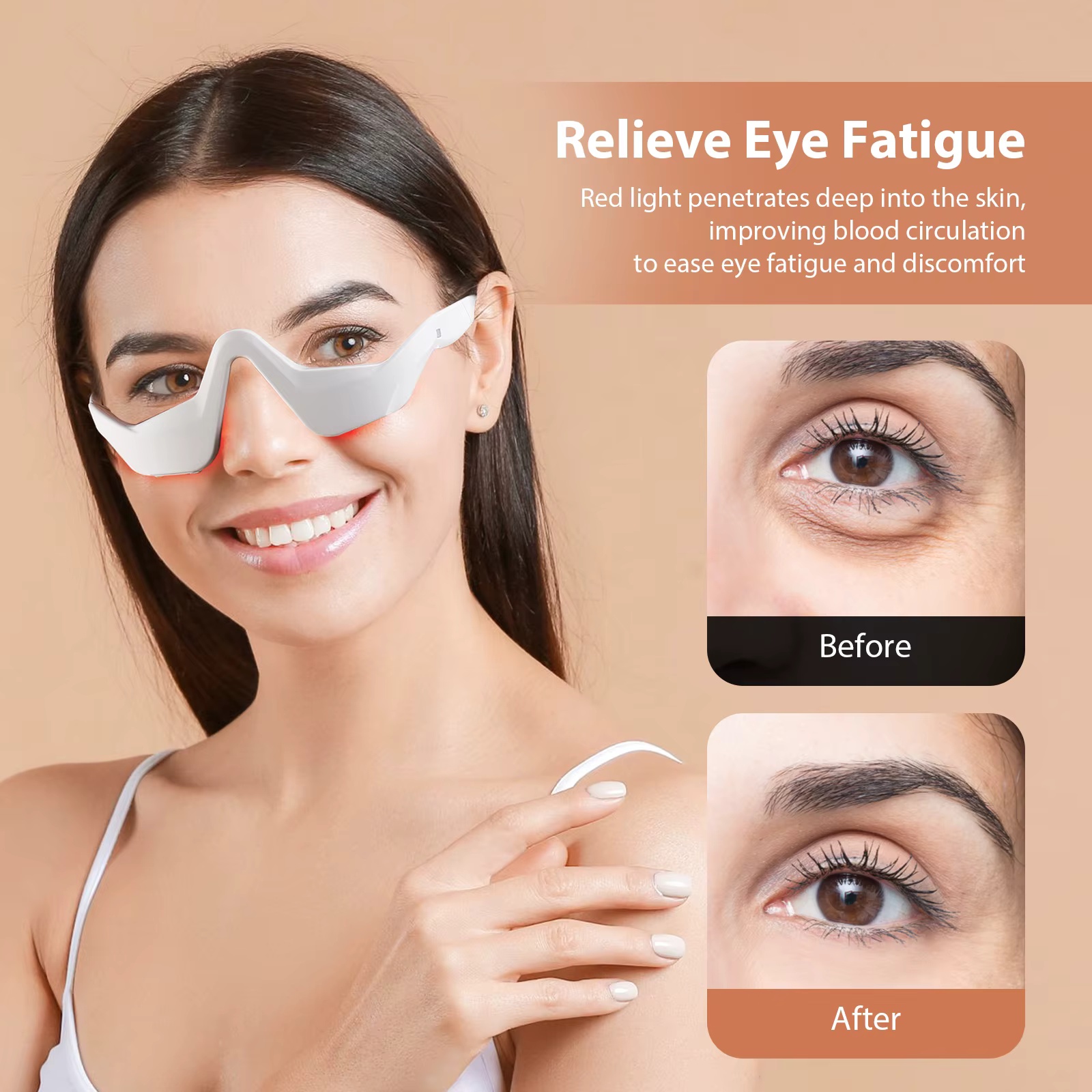 แว่นตาเครื่องนวดตาด้วยแสงสีแดง - Light Therapy Glasses บทวิจารณ์และราคา