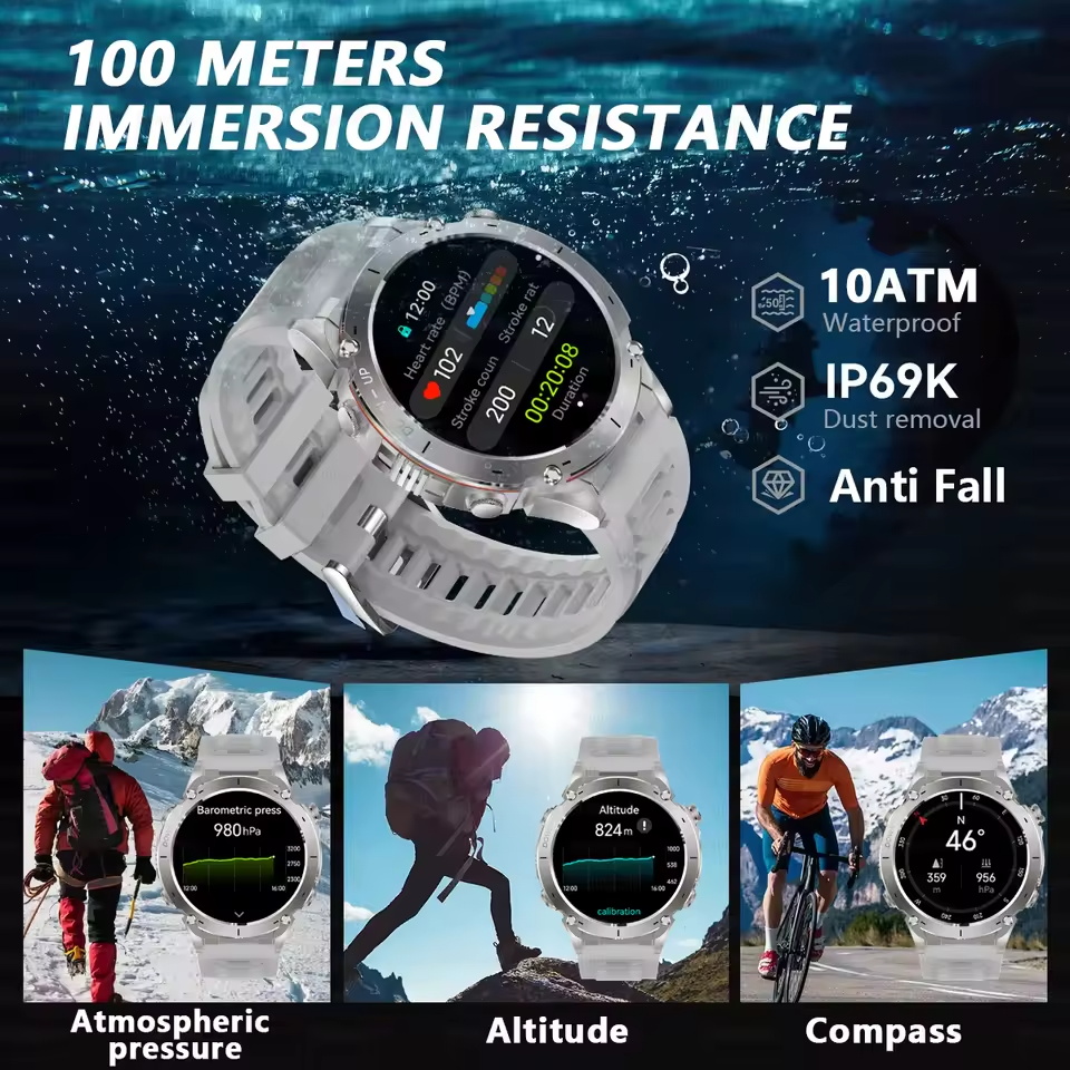นาฬิกาสมาร์ทวอทช์ GPS สำหรับกี - Fall Detection Watch บทวิจารณ์และราคา